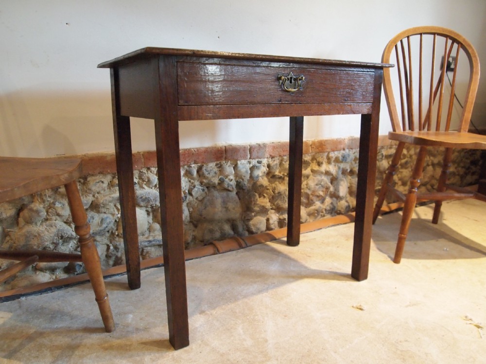 Table lamp hall console George II Oak c1750 View XI