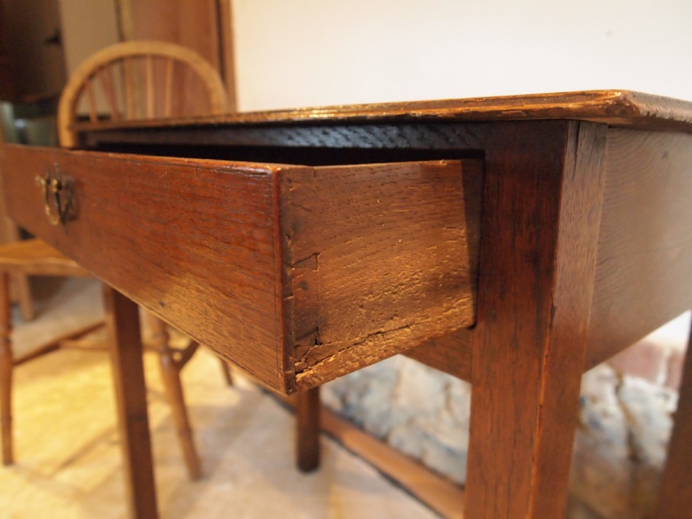 Table lamp hall console George II Oak c1750 View XII