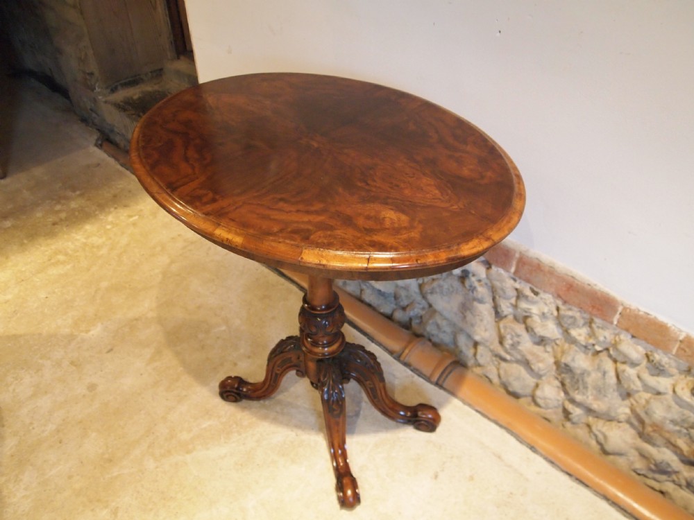 Table hall lamp side console Victorian Walnut c1870 View VII