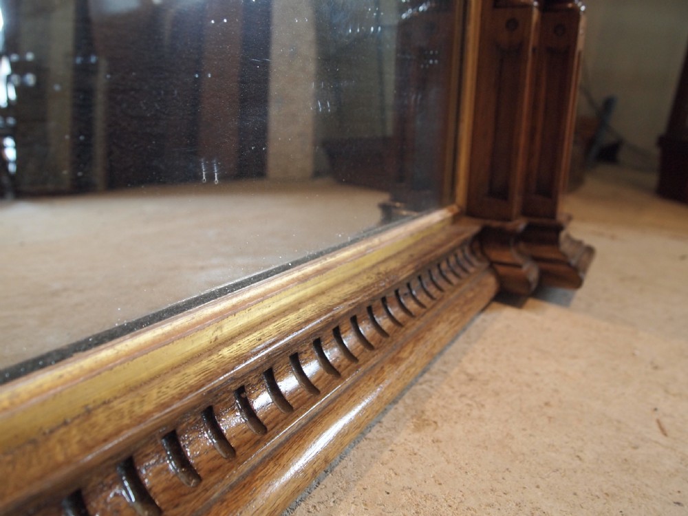 Mirror remarkable Victorian carved Oak Pratt and Prince c1850 View XIV
