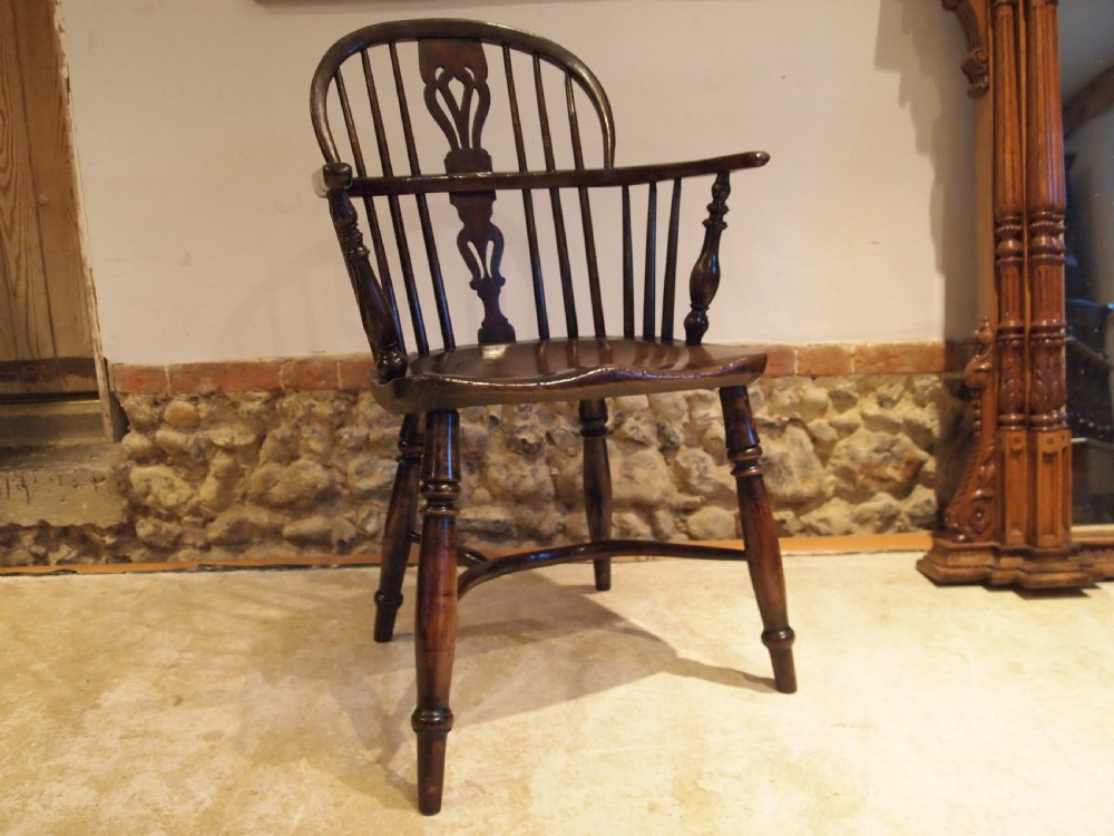 Chair Windsor Yew and Elm George IV c1820 View XIII