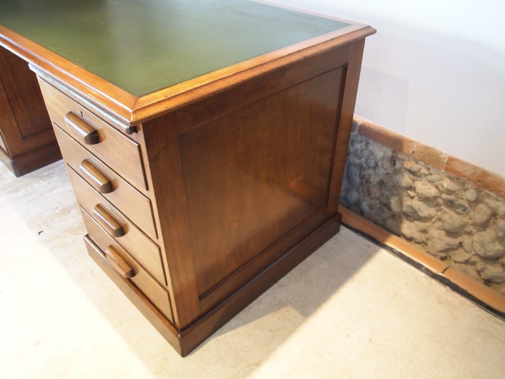Desk Fine quality Art Deco Mahogany c1920 View XII