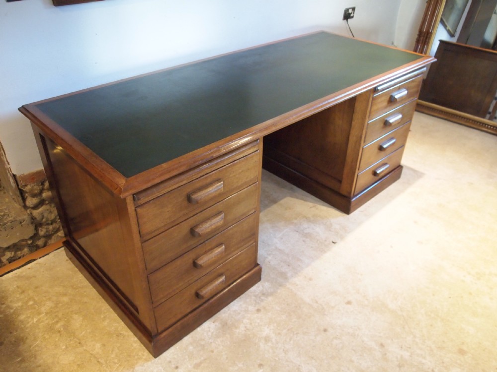 Desk Fine quality Art Deco Mahogany c1920 View XIII
