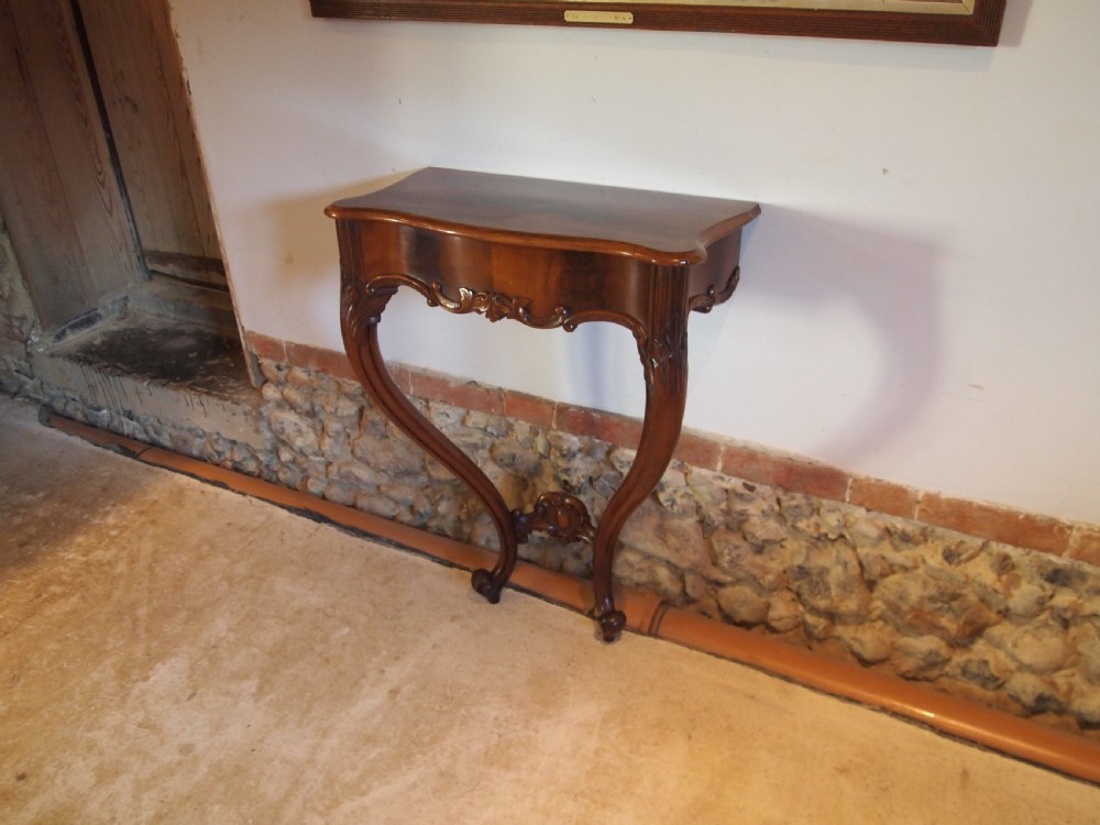 Table console hall lamp Victorian Flame Mahogany c1880