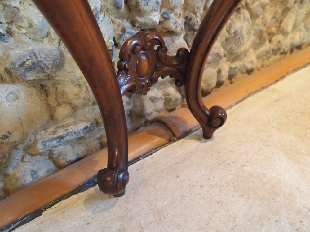 Table console hall lamp Victorian Flame Mahogany c1880 View IV