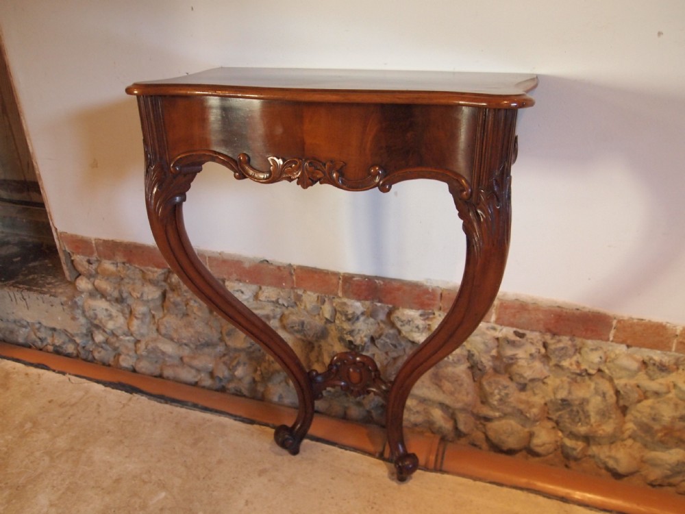 Table console hall lamp Victorian Flame Mahogany c1880 View V