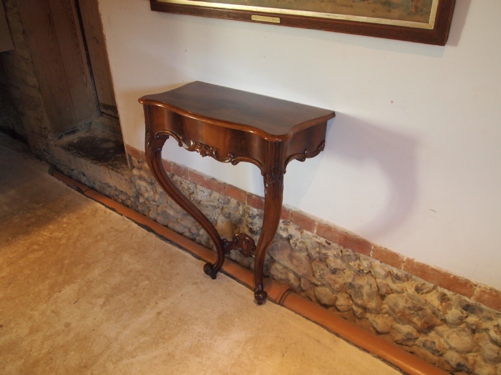 Table console hall lamp Victorian Flame Mahogany c1880 View VIII