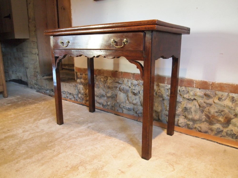 Table rare Birch George III lamp hall tea side console c1770 View VI