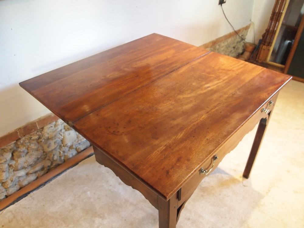 Table rare Birch George III lamp hall tea side console c1770 View VII