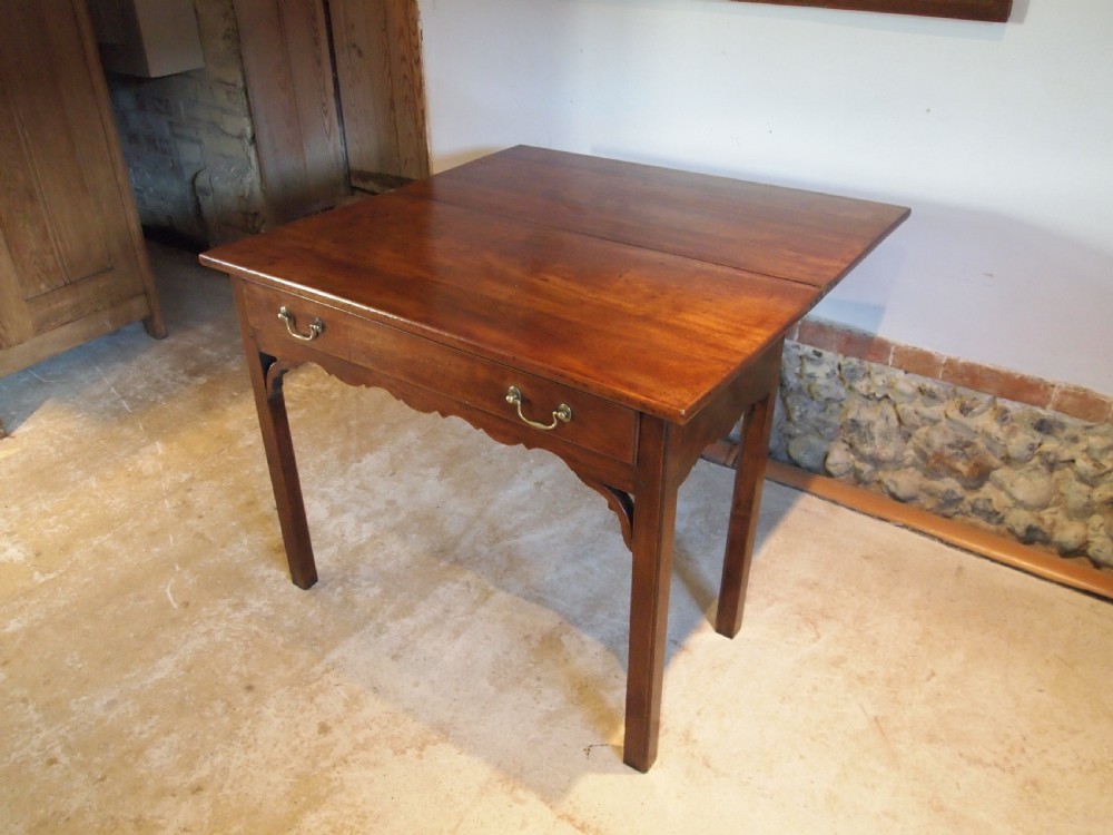 Table rare Birch George III lamp hall tea side console c1770 View VIII
