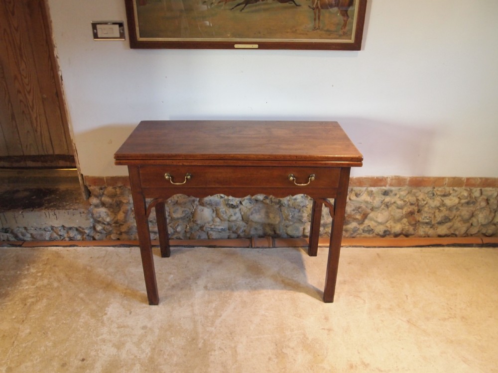 Table rare Birch George III lamp hall tea side console c1770 View XIII
