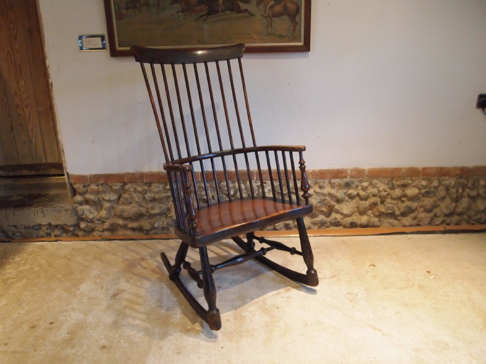 Chair V Rare Scottish provincial Darvel rocking chair c1840