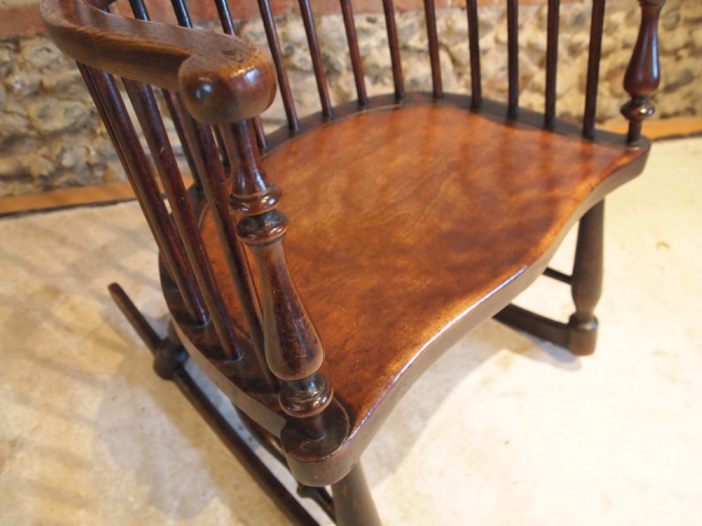 Chair V Rare Scottish provincial Darvel rocking chair c1840 View IV