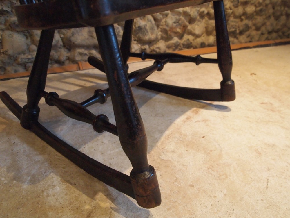 Chair V Rare Scottish provincial Darvel rocking chair c1840 View V