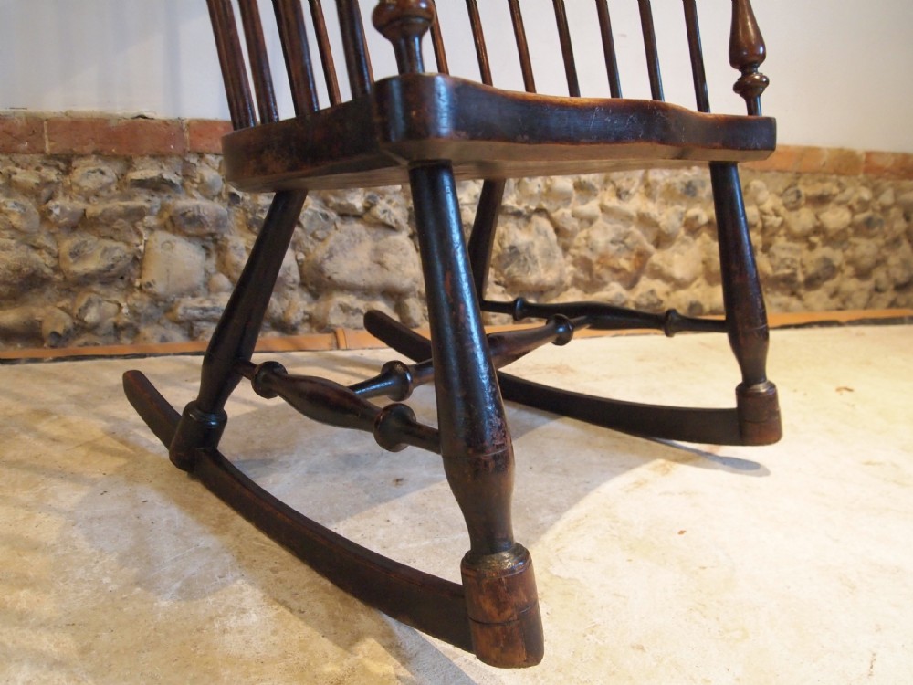 Chair V Rare Scottish provincial Darvel rocking chair c1840 View VI