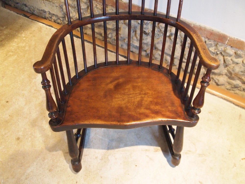 Chair V Rare Scottish provincial Darvel rocking chair c1840 View VII
