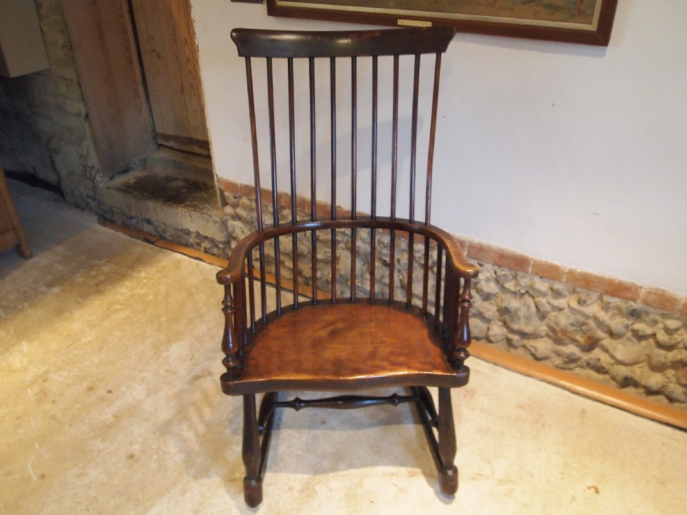 Chair V Rare Scottish provincial Darvel rocking chair c1840 View VIII