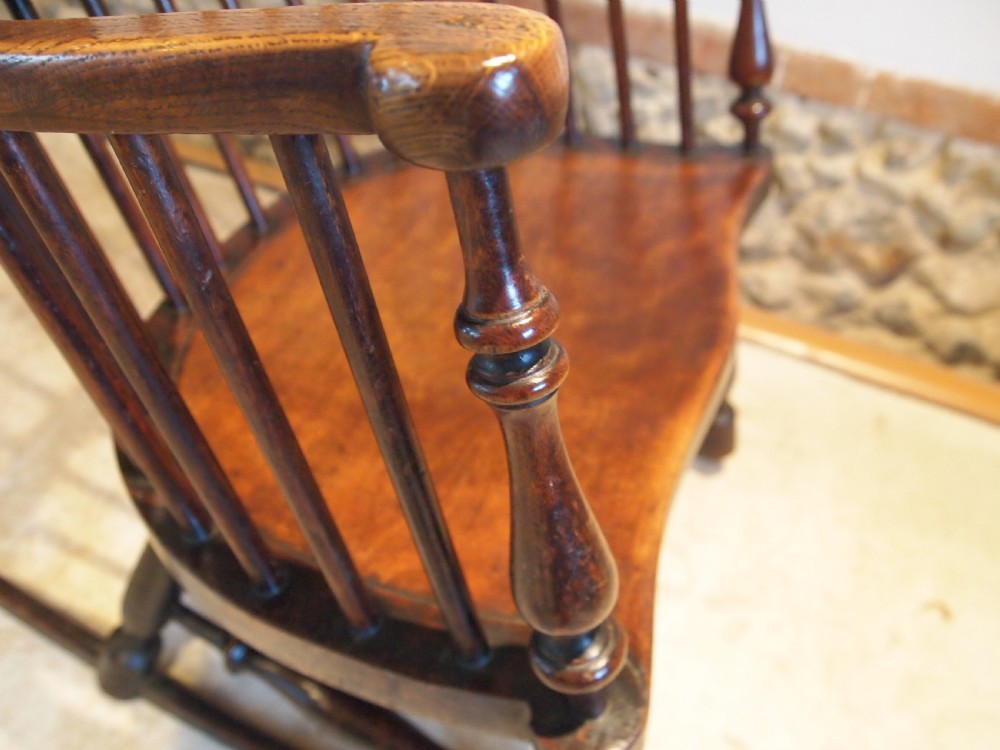 Chair V Rare Scottish provincial Darvel rocking chair c1840 View IX
