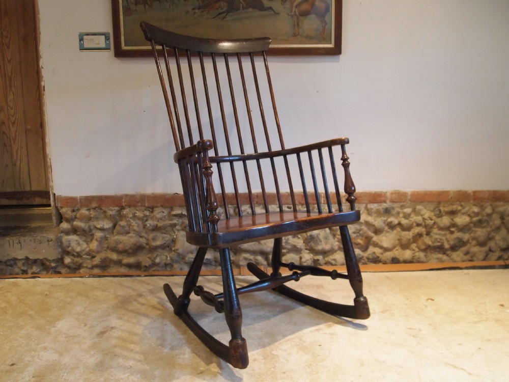 Chair V Rare Scottish provincial Darvel rocking chair c1840 View XIII