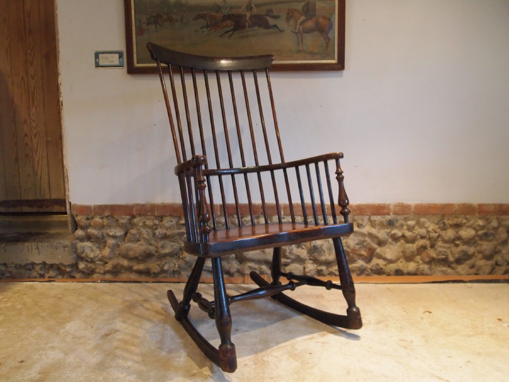 Chair V Rare Scottish provincial Darvel rocking chair c1840 View XV