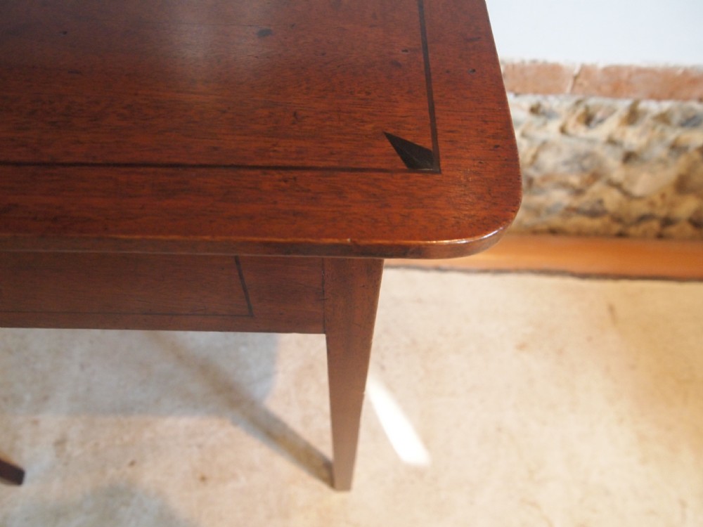 Table work sewing rare George III Mahogany fitted c1790 View IV