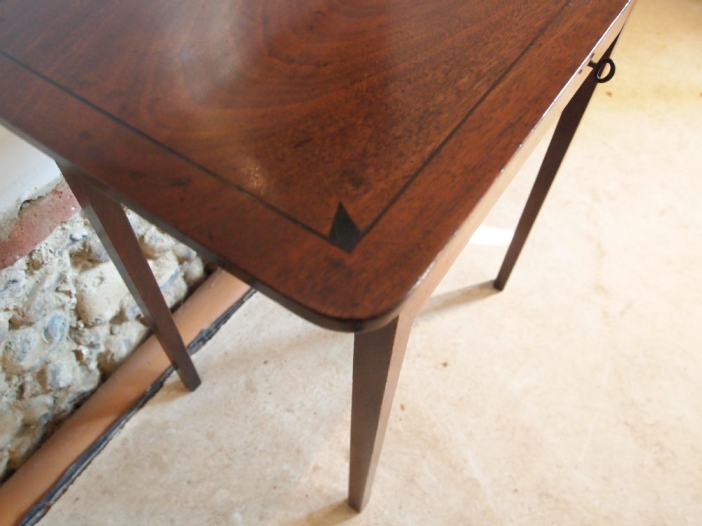 Table work sewing rare George III Mahogany fitted c1790 View IX
