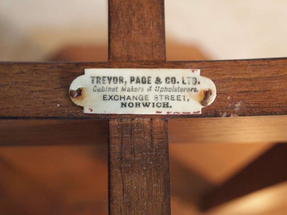 Table Arts and Crafts Oak Trevor Page Norwich c1910 View III