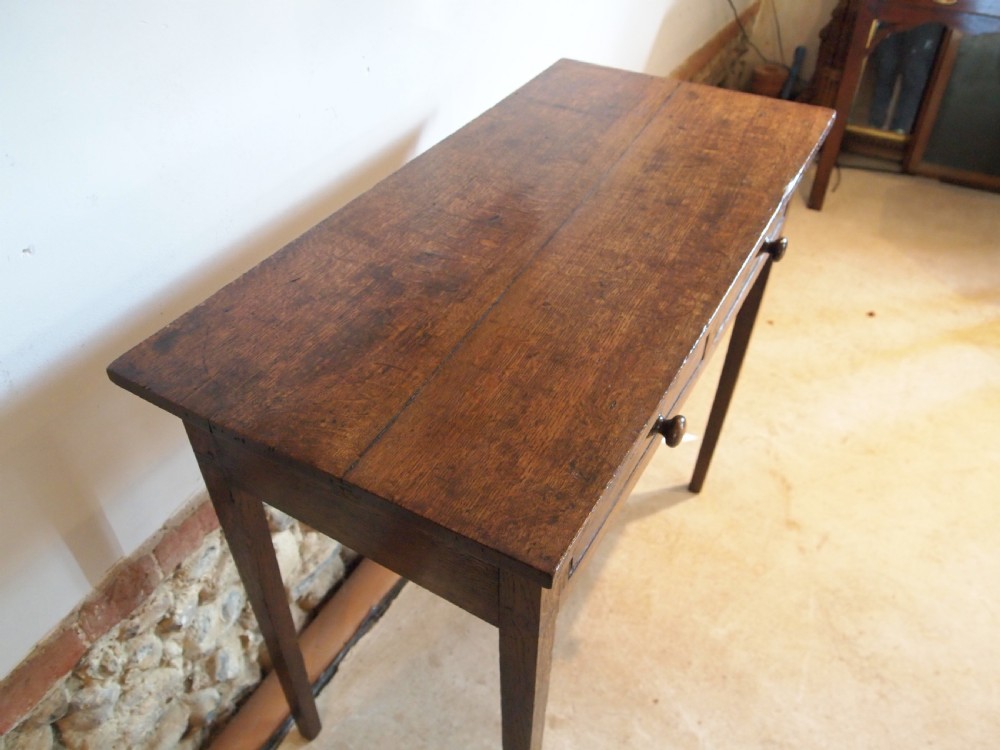 Table Arts and Crafts Cotswold style Oak c1900 View III