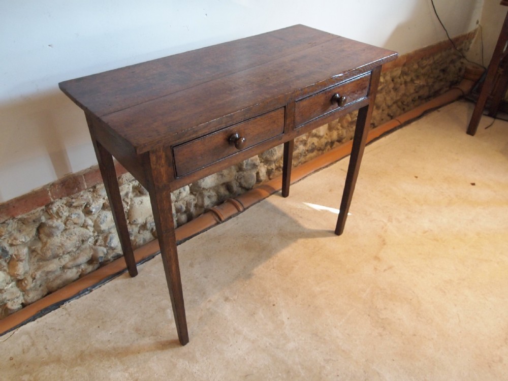 Table Arts and Crafts Cotswold style Oak c1900 View V