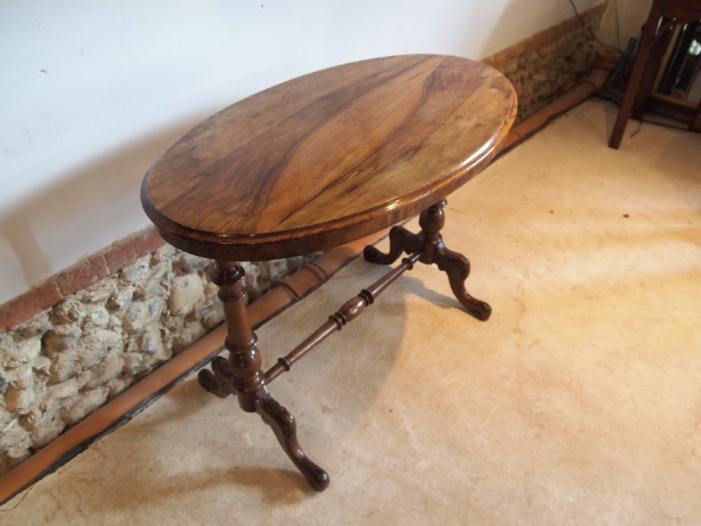 Table hall lamp side console Victorian Walnut c1880