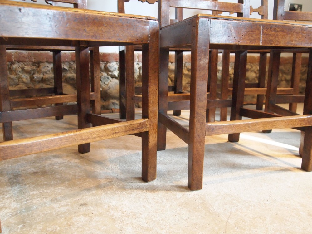 Chairs rare set of six East Anglian bar back dining chairs c1820 View VI