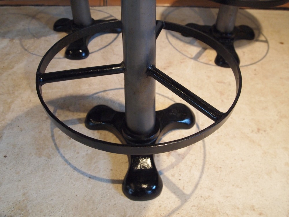 Stools set of 5 Singer industrial stools c1930 View V