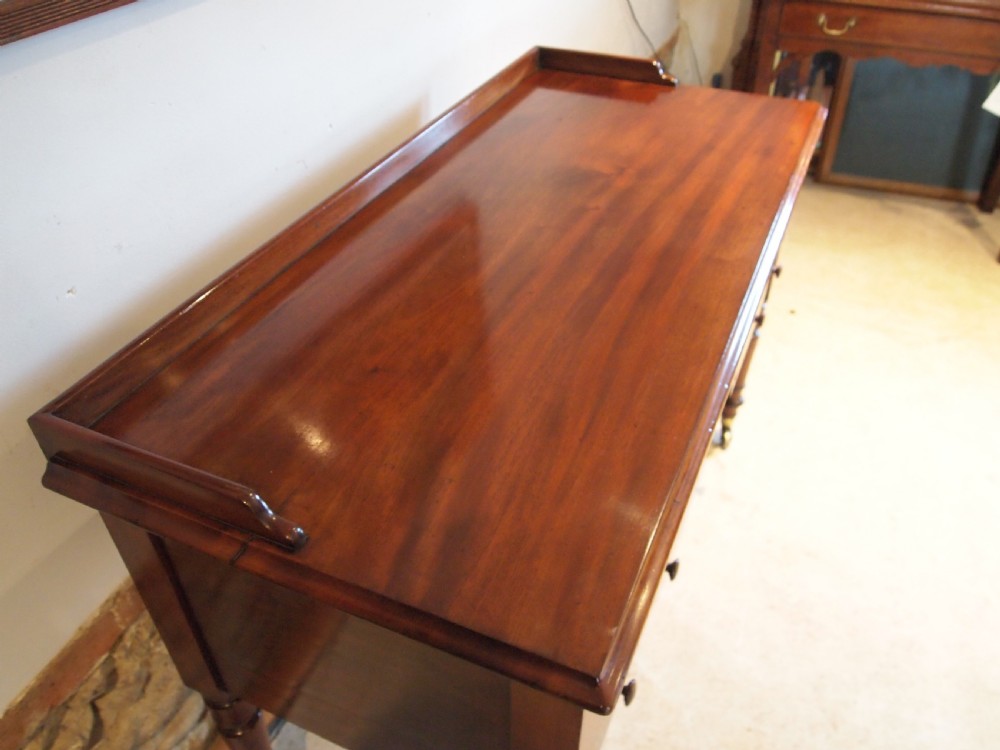 Desk early Victorian fine quality Mahogany c1840 View II