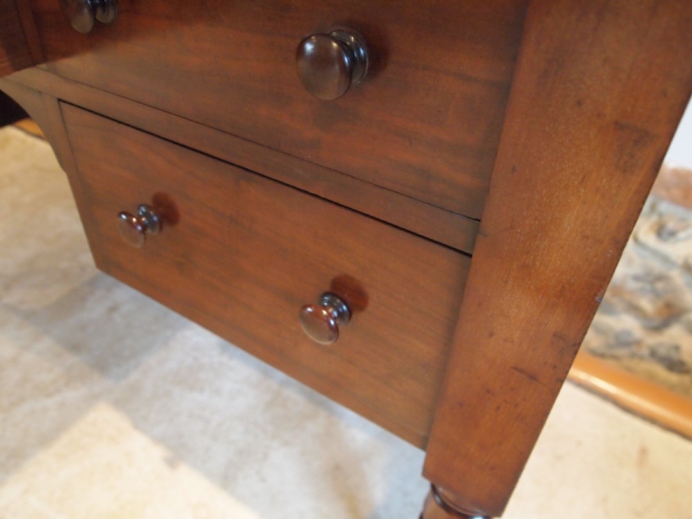 Desk early Victorian fine quality Mahogany c1840 View VIII