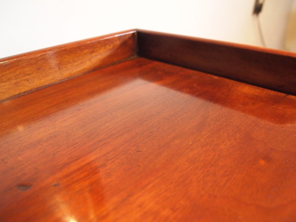 Desk early Victorian fine quality Mahogany c1840 View IX
