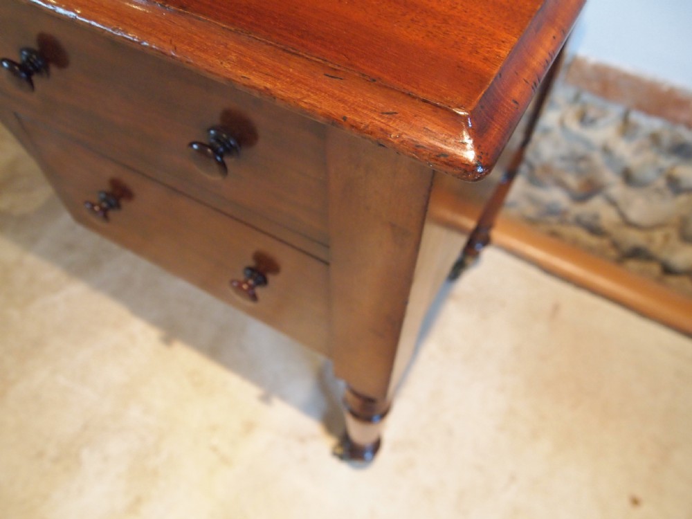 Desk early Victorian fine quality Mahogany c1840 View X