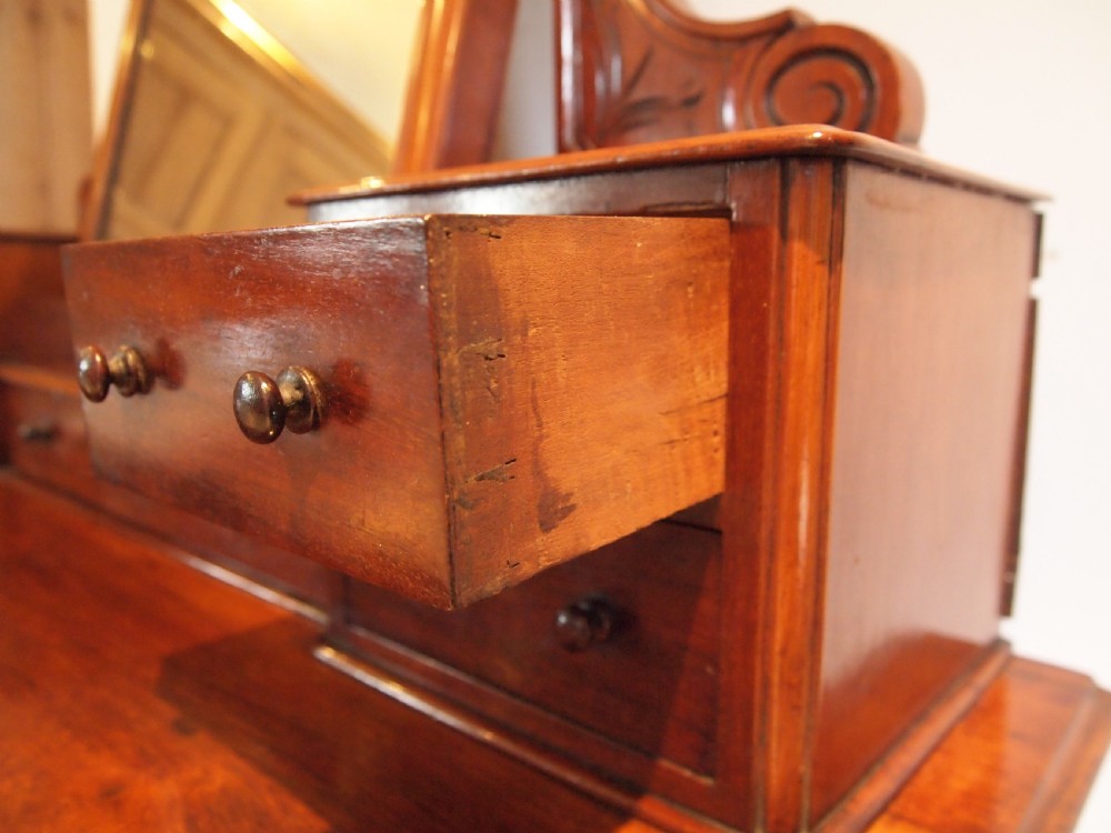 Dressing table fine small Victorian Duchess Mahogany c1870 View V
