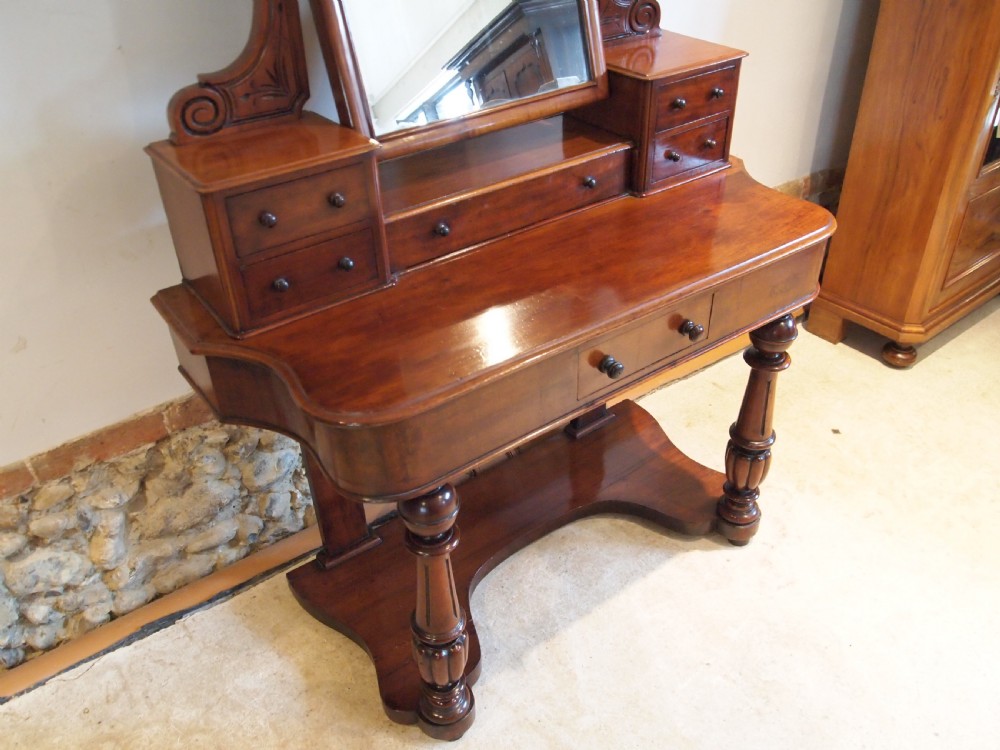 Dressing table fine small Victorian Duchess Mahogany c1870 View VI