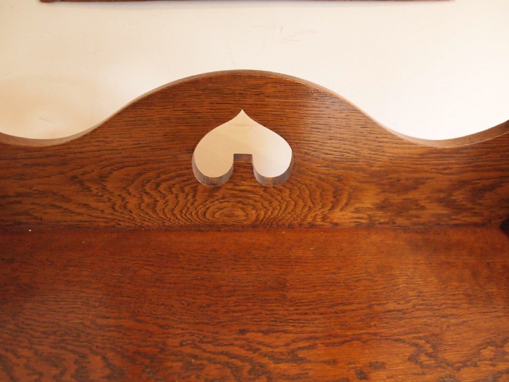 Bookcase Bureau desk Arts and Crafts Oak c1900 View IV