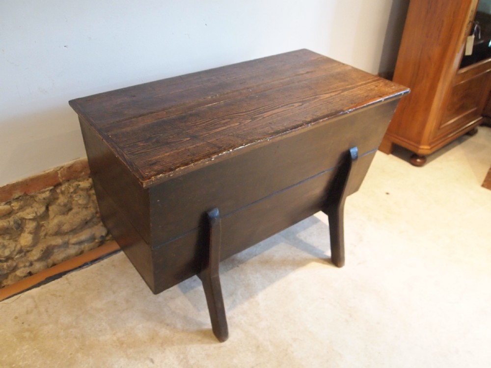 Chest trunk coffer Dough bin Victorian Pine c1840