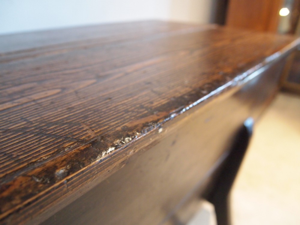 Chest trunk coffer Dough bin Victorian Pine c1840 View X