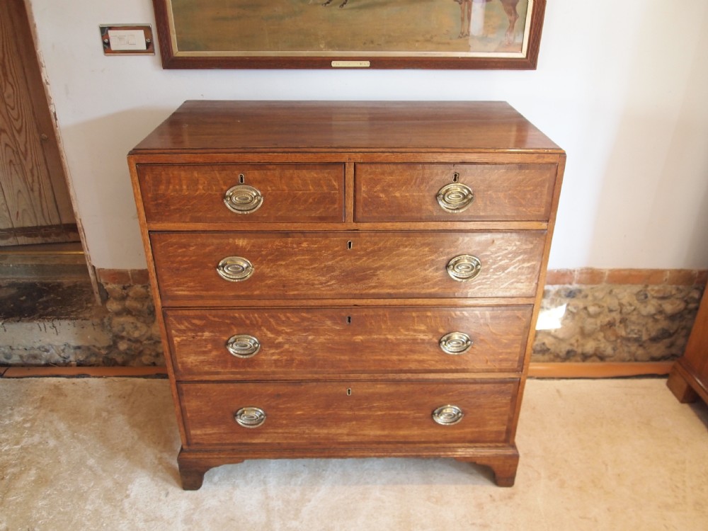 Chest of Drawers stunning George III Oak c1800 View II