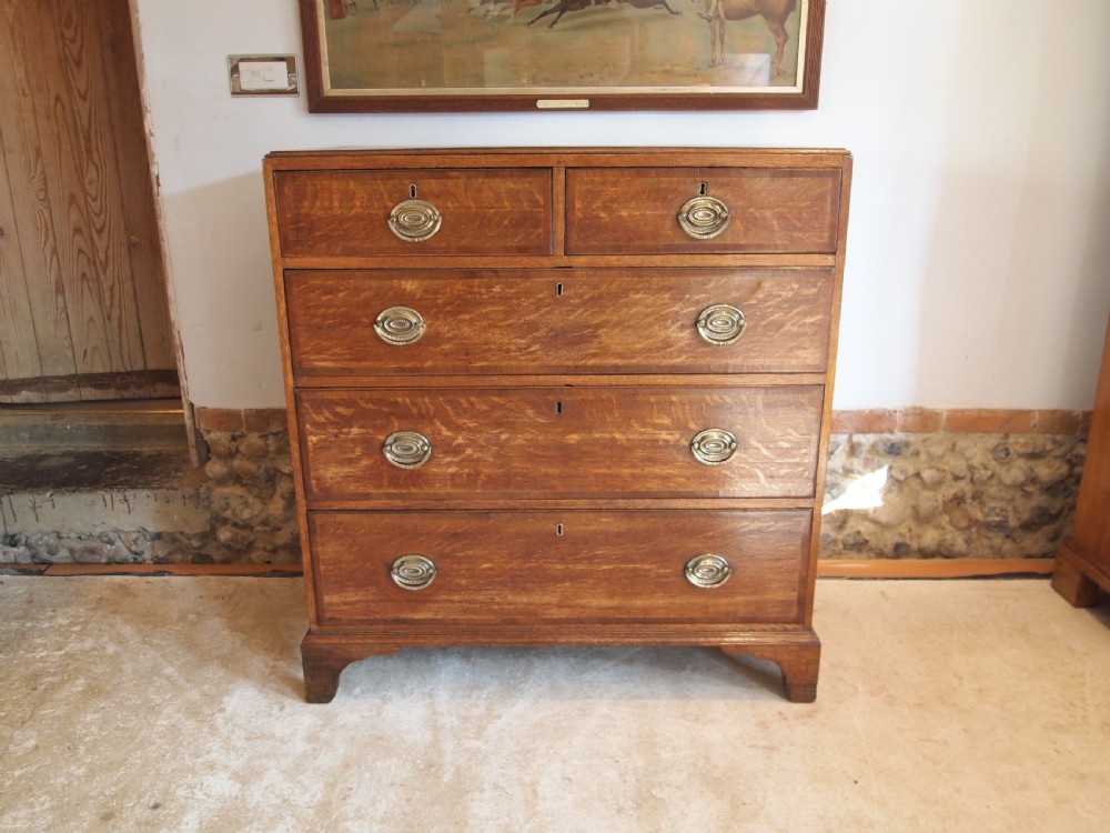 Chest of Drawers stunning George III Oak c1800 View VI