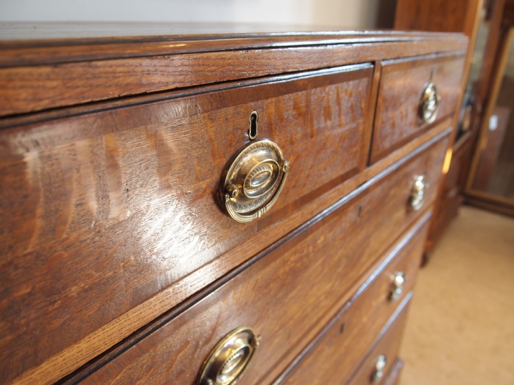 Chest of Drawers stunning George III Oak c1800 View VII