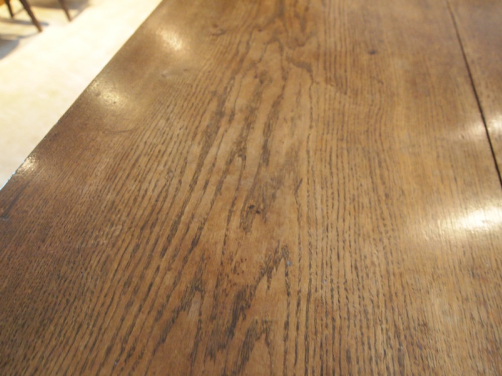 Table refectory farmhouse dining Arts and Crafts Oak c1900 View X