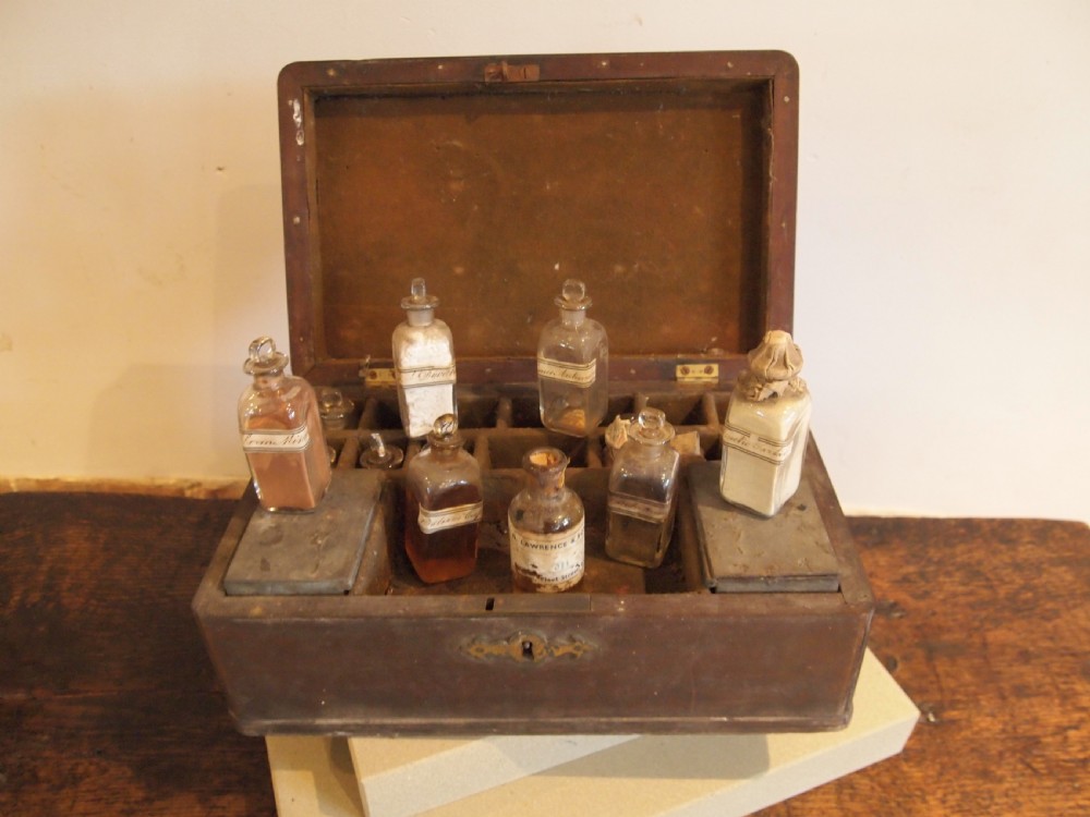 Apothecary chest rare George III untouched Mahogany c1770 View V