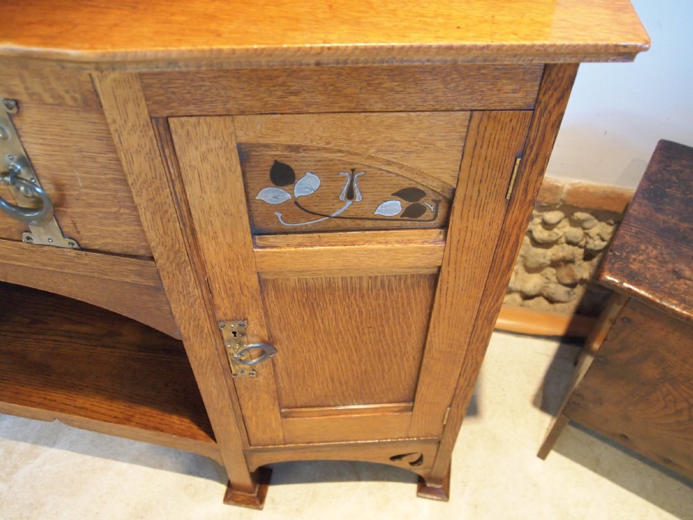 Dresser Sideboard Arts and Crafts Oak stunning c1900 View V