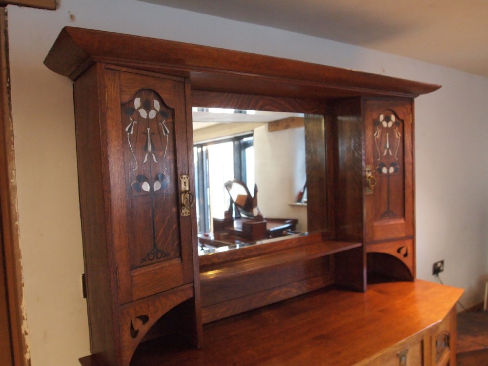 Dresser Sideboard Arts and Crafts Oak stunning c1900 View VI
