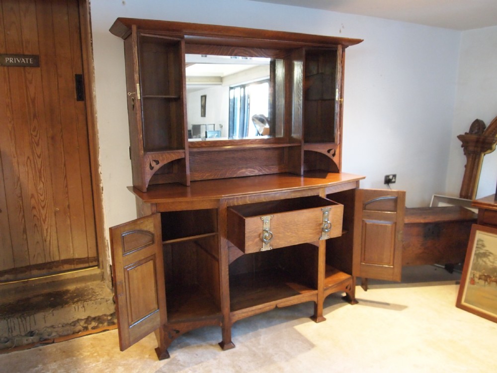 Dresser Sideboard Arts and Crafts Oak stunning c1900 View VIII