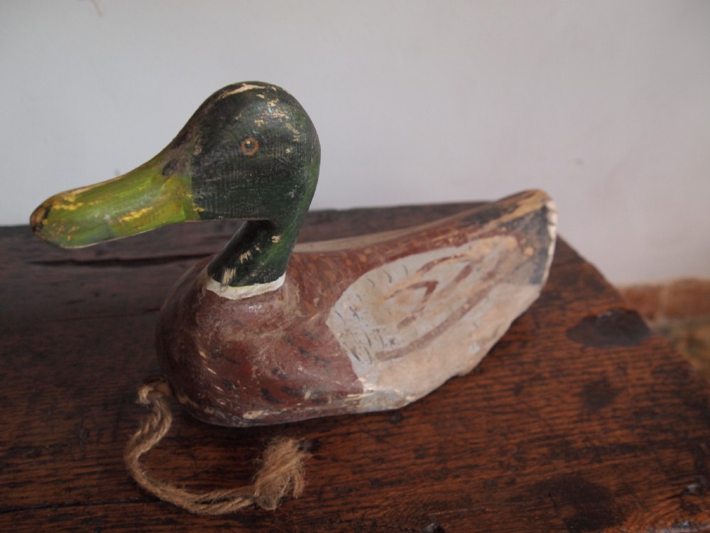 Ducks decoy ducks Victorian original paint c1880 View VI